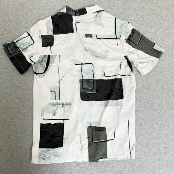 Porter & Ash Men's Abstract Print Kinetic Stretch Button Up Performance Size S - Picture 5 of 11